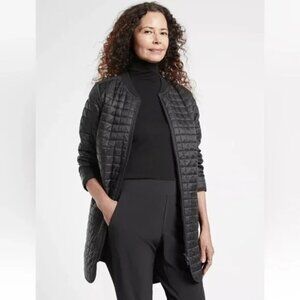 NWT ATHLETA Grandview Primaloft Recycled Quilted Long Jacket Medium
